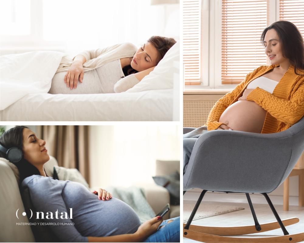 mujeres en reposo durante el embarazo